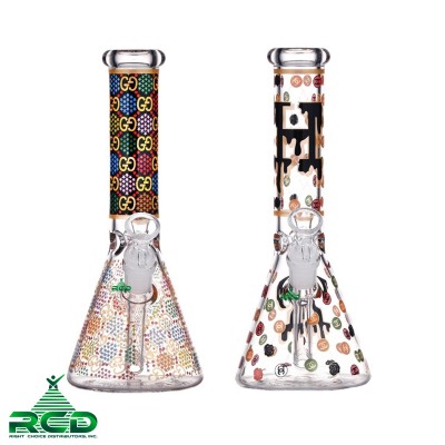 WATER PIPE BEAKER LUXURY FASHION PATTERN WP12099 1CT